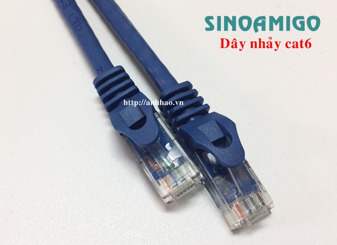 Dây nhảy cat6 30M Sinoamigo SN: 20213 lõi đồng (xanh)